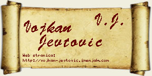Vojkan Jevtović vizit kartica